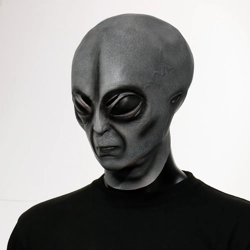 Фото 51 область НЛО Alien маска перчатки косплей внеземного организма Монстр череп из латекса шлем руки Хэллоуин костюм реквизит №1
