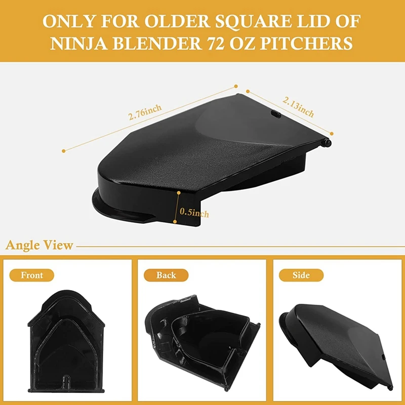 Запасные части крышки носика для блендера Ninja кувшина 72 унции NJ600-NJ602 и BL500-BL781