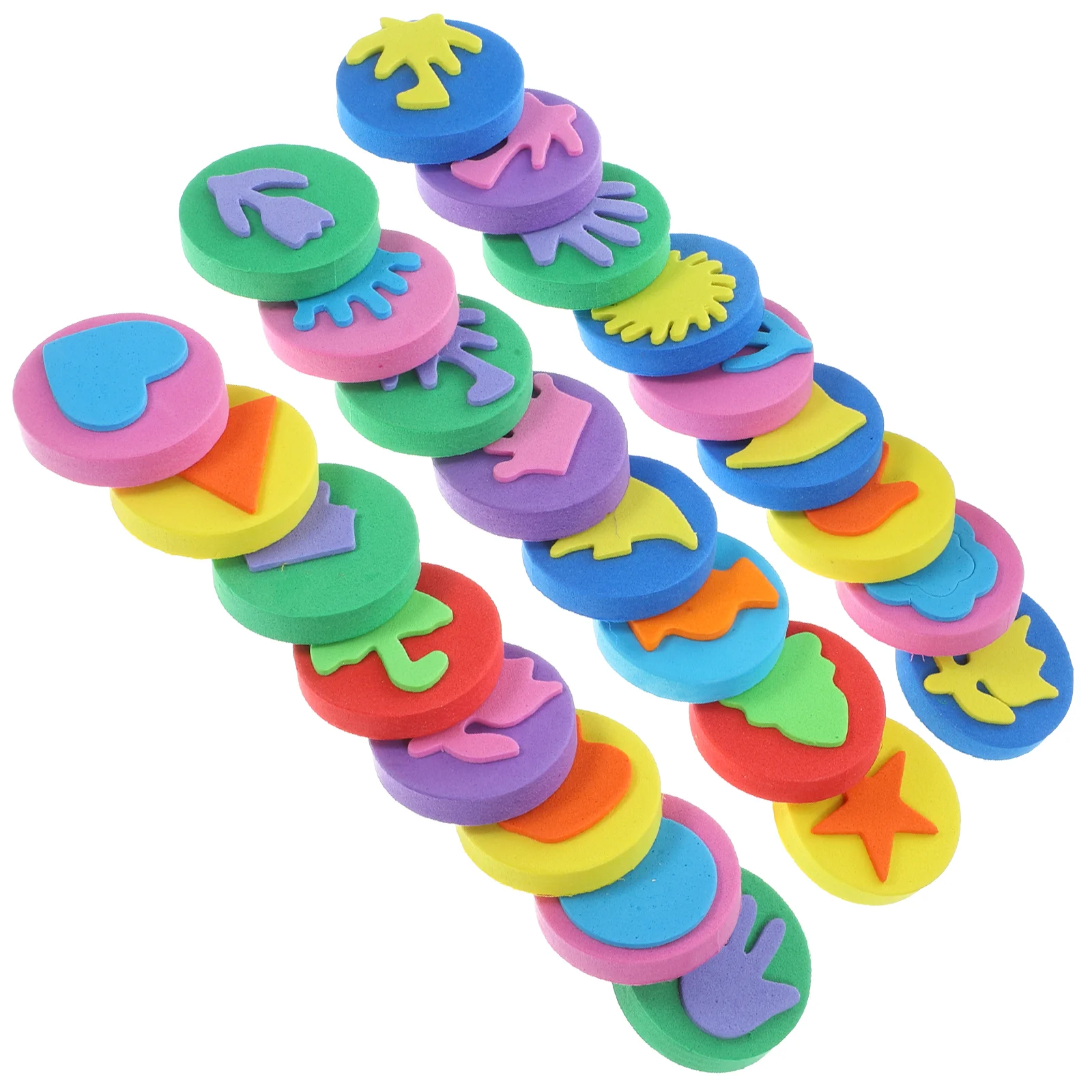 

36Pcs DIY Painting Sponges Cute Painting Sponge Early Learning Stamp Sponges Sponge Stamper