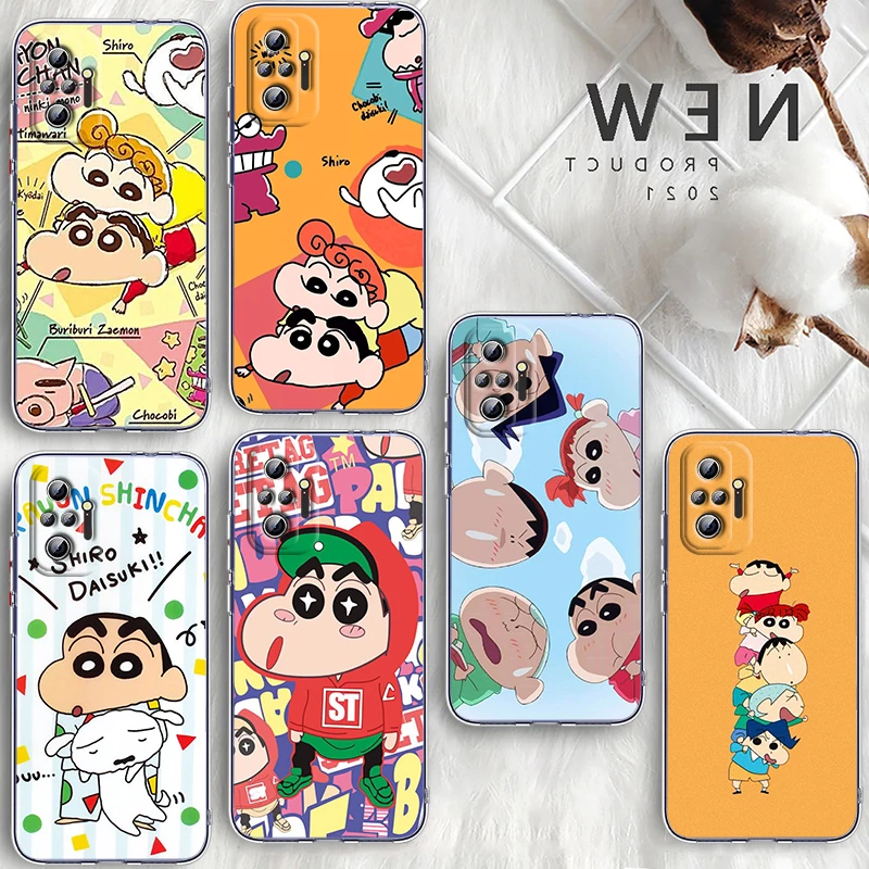 

Anime Crayon Shin-chan For Xiaomi Poco X3 Redmi Note 11S 11 11T 10 10S 9 9T 9S 8 8T Pro 5G 7 5 4X Transparent Phone Case