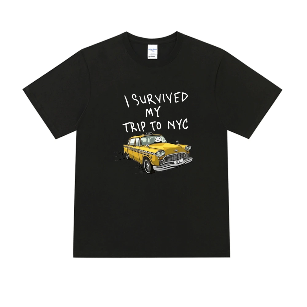 

Tom Holland Same Style T Shirt Men Women I Survived My Trip To NYC Print Short Sleeve T-Shirt 2022 New Comfort Cotton Tee Shirt