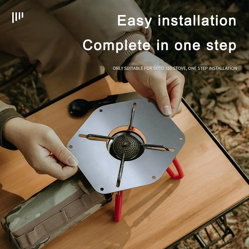 

1pc Camping BBQ Burner Heat Outdoor Stove Insulation Board