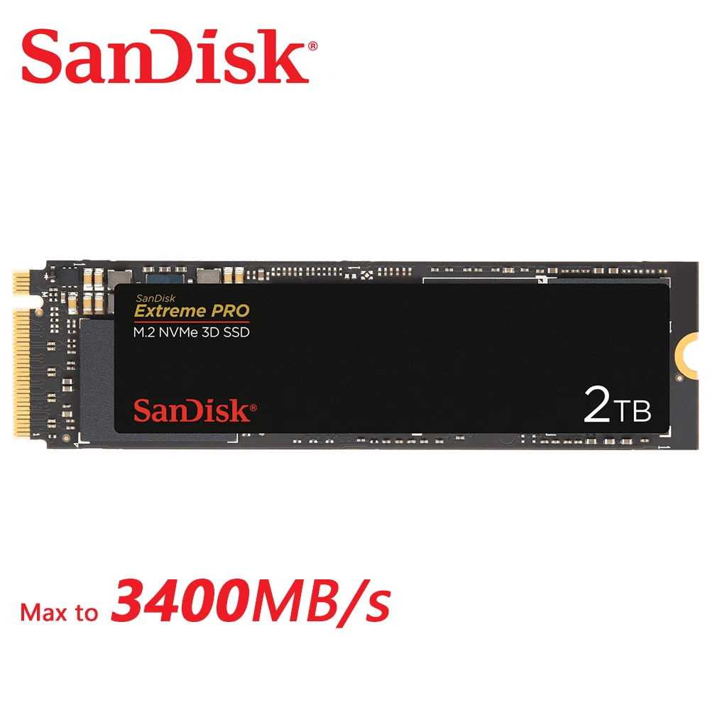 

SanDisk SDXPM2 M.2 SSD M2 500GB 1TB 2TB PCIe Gen 3.0 x4 HDD Hard Drive Disk Solid State SSDXP 3D M2 2280 For Laptop Computer