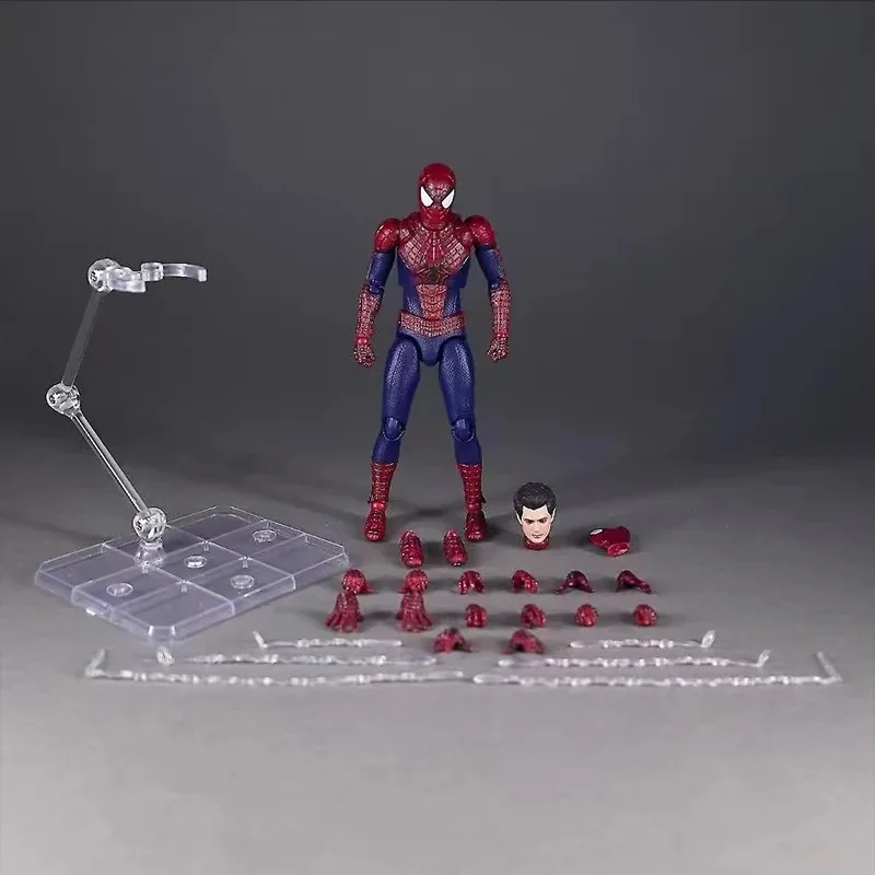Фото В наличии Новая фигурка Mafex 248 «Удивительный Человек-паук 2» Эндрю Гарфилд, аниме-фигурка, модель KO, детские игрушки, подарки на день рождения. №3