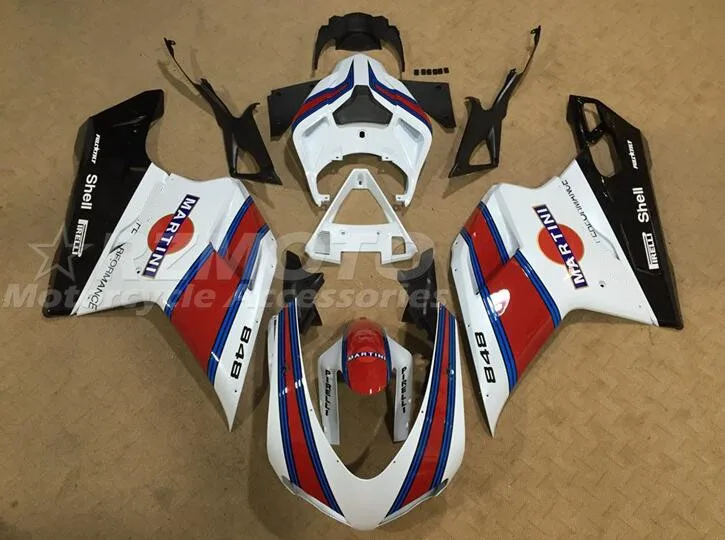 

New ABS Fairings Kit Fit For Ducati 848 1098 1198 07 08 09 10 11 12 2007 2008 2009 2010 2011 2012 Bodywork Set