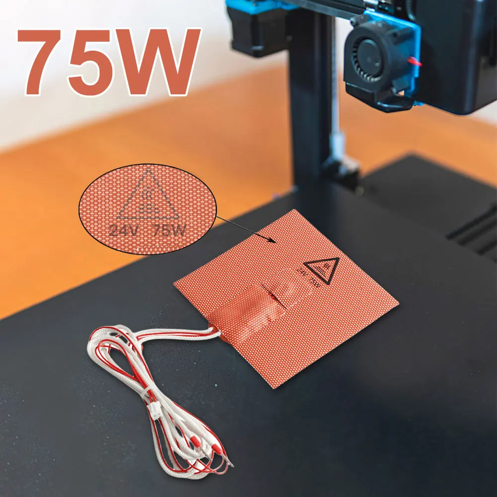 VONON 75 Вт 100x100 Мм 3D-принтер С Подогревом Коврик Для Кровати NTC 100K Управляемая