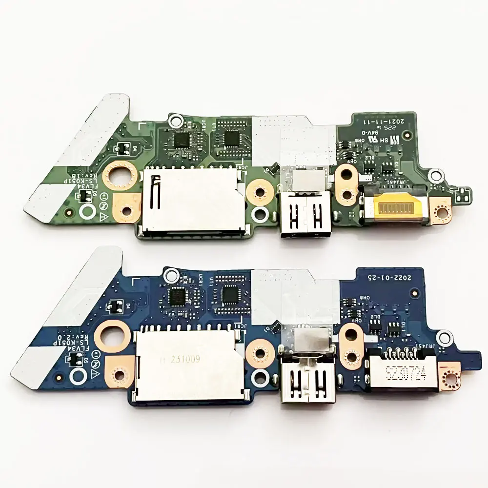 Фото Кард-ридер USB RJ45 для ноутбуков Lenovo ThinkBook 14 15 G2 G3 Gen 2 Gen 3 ITL ALC ARE K4E-IAP, плата с портами и кабелем LS-K056P №4