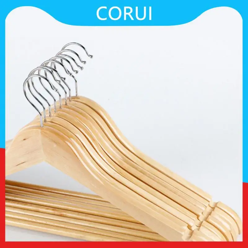 

Durable Coat Hanger Wooden Flexible And Strong Clothes Hangers U-groove Anti-skid Design No Deformation Household Clothes Shelf