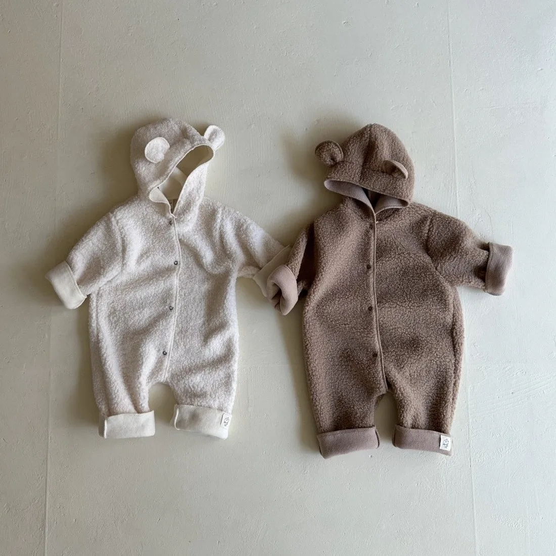 Детский флисовый комбинезон с капюшоном