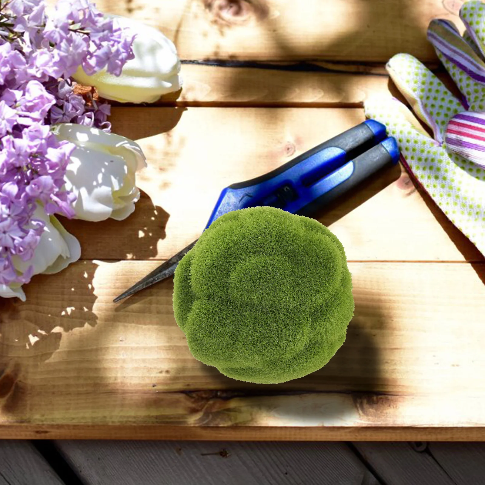 Наборы листьев из 2 шт. стабилизированные садовые украшения мха искусственные