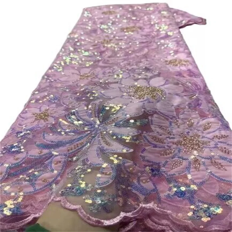 

pink french lace fabric african sequin lace fabric 2019 high quality lace tissu dentelle africain bridal fabric 5yard/lot