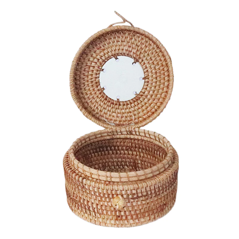 

Basket Storage Rattan Tea Woven Boxfruit Tank Bread Tray Toiletbaskets Picnic Veggie Centerpiece Countertop Serving Bowl Vanity