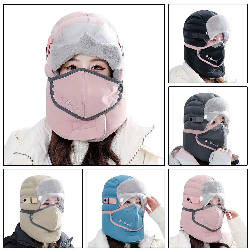 

Outdoors Cotton Winter Warm Windproof Winter hat Thick Warm Cap Fur Windproof Hats Snow Hat