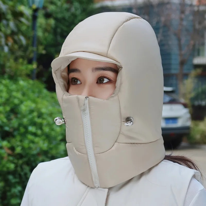 Ветрозащитная шапка для езды на велосипеде Детская Женская зимняя теплая из