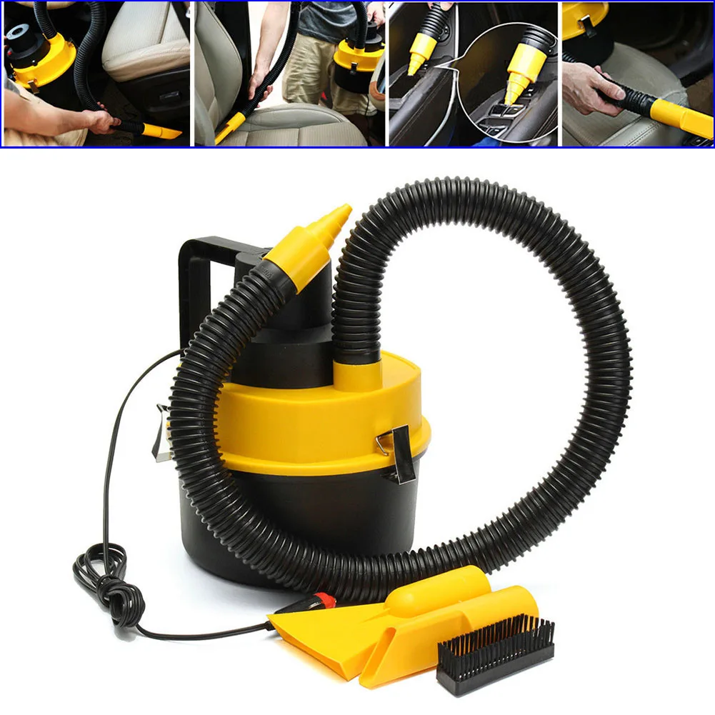 Portable 12V Wet Dry Vac Vacuum Cleaner Inflator Turbo Hand 