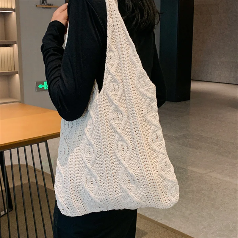 Плетеная Женская вместительная Новая летняя Популярная в этом году Сумка-тоут