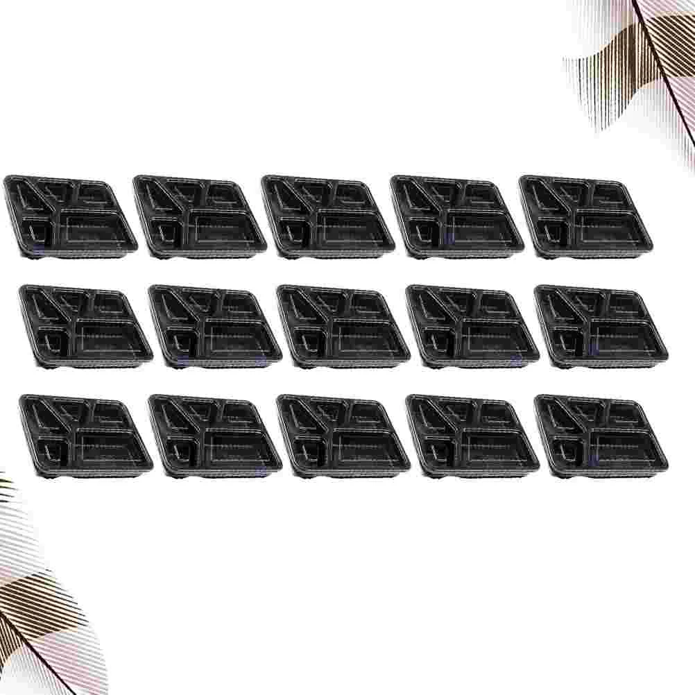 

30 Pcs Kids Bento Box Meal Container Grid 5 Compartment Food Containers Storage Child