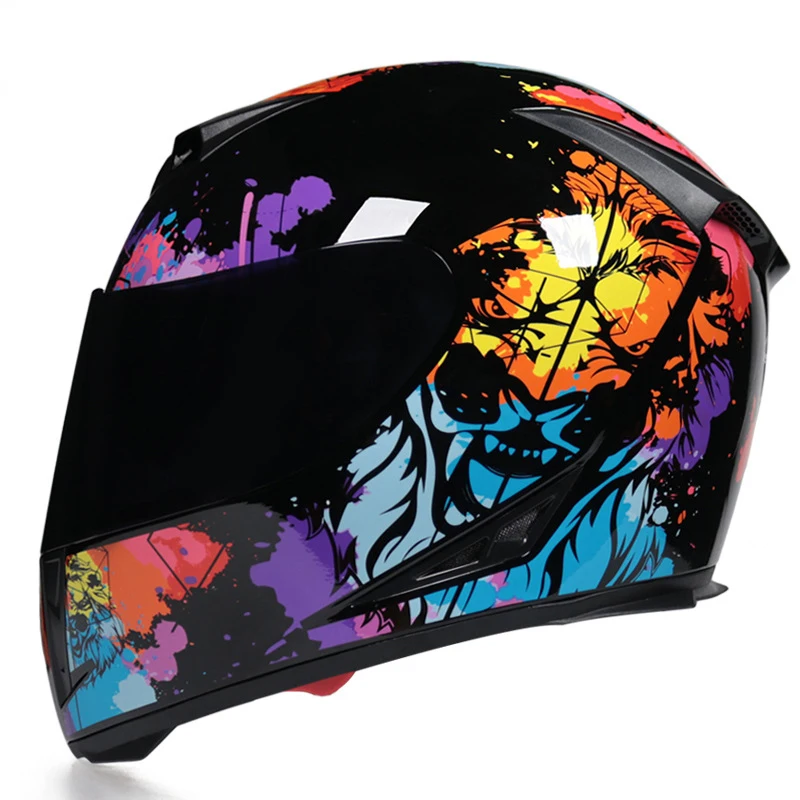 

Full Face Helmet Motorcycle Casco Enduro MTB ATV Dirt Bike Downhill Casque Cross Scooter Cafe Racer Lion Capacete De Moto