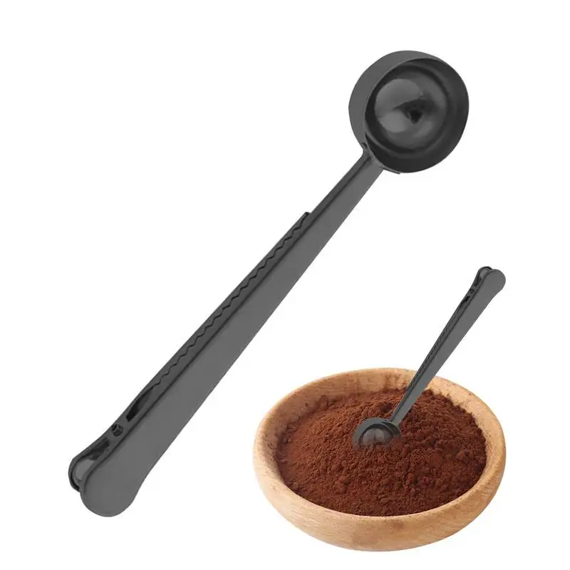

Coffee Scoop Multi-functional Stainless Steel Spoon Clip Smooth And Rounded Scoop Finely Crafted Spoon For Tea Sugar Flour