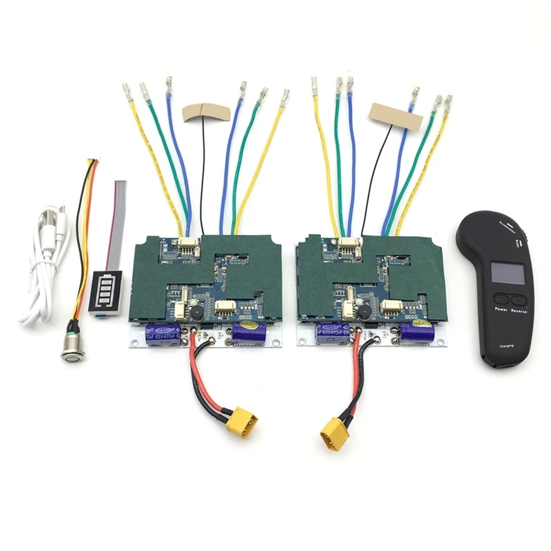 

Electric Skateboard Controller 36V Four Motor Drive System Remote Controller ESC Hub Motor Part