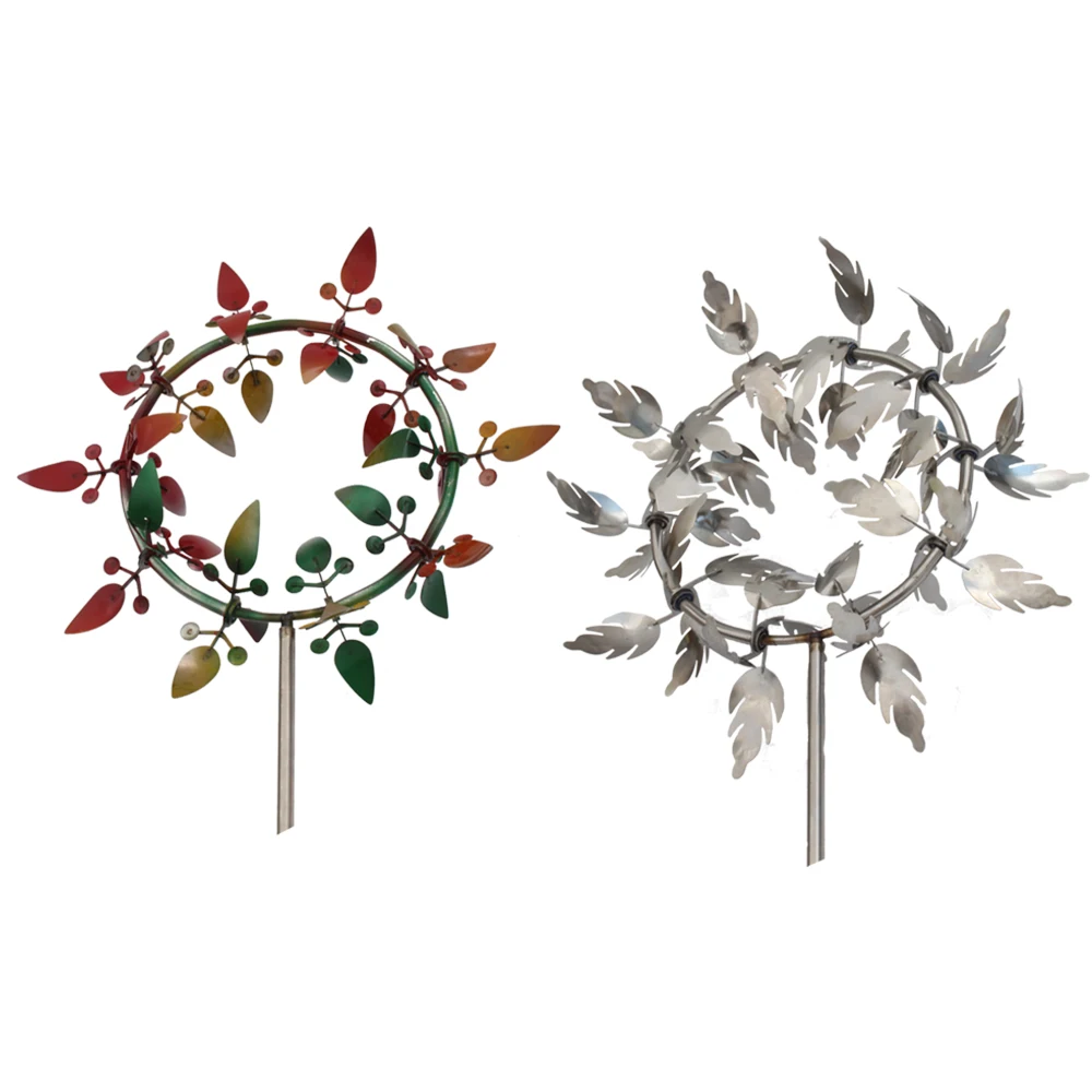 

Metal Windmill Wind Rotator with Stake Weather Resistant Spinner Wind Catcher Garden Decoration Outdoor Home Decor