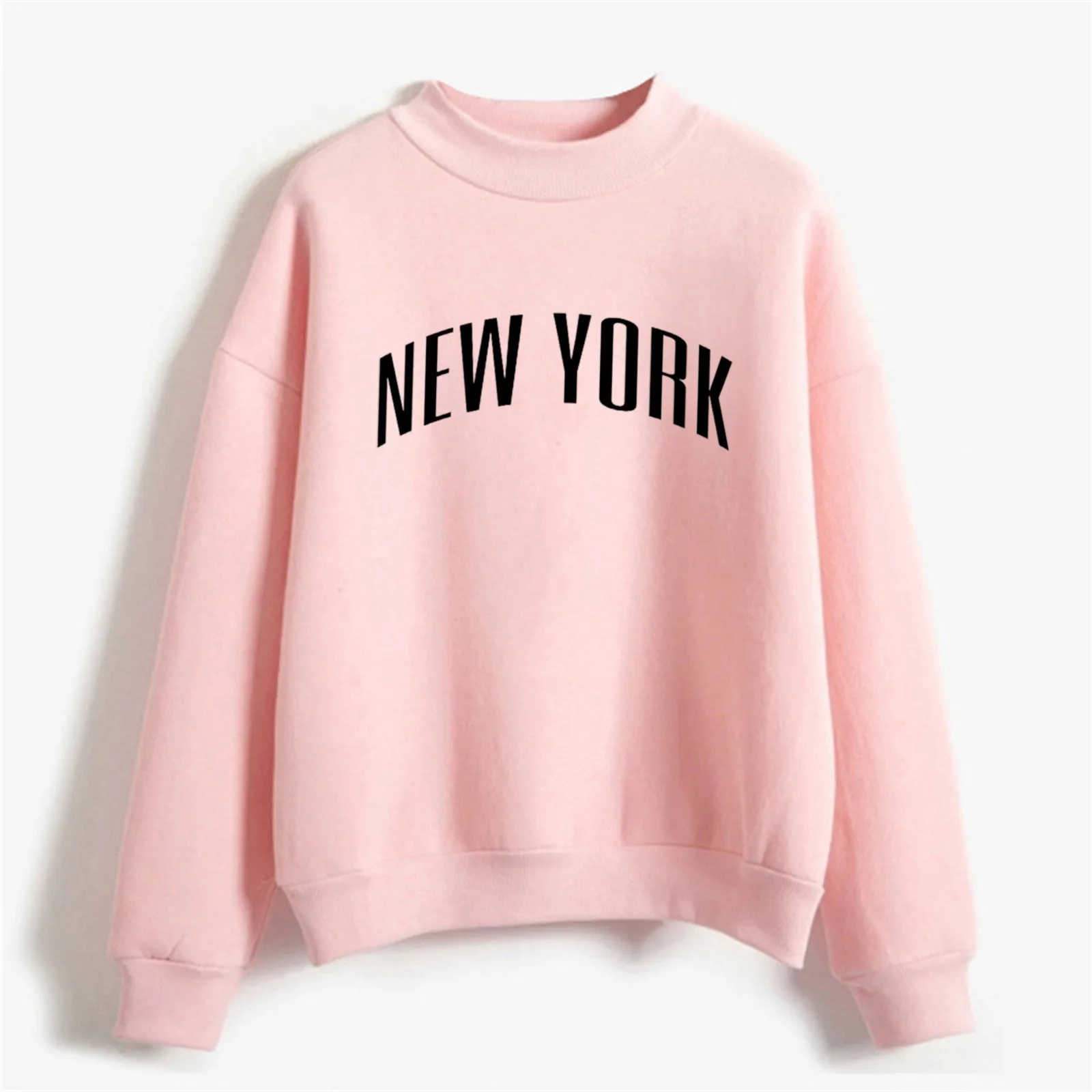 

Autumn Winter O Neck Solid Color Prints Long Sleeve Pullover Sweatshirt Christmas Shirts Women Hoodies Light Sweatshirts Women