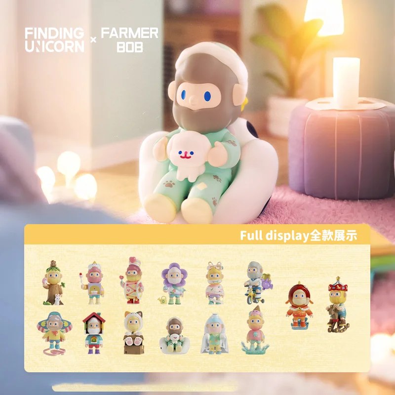 Фото FINDING UNICORN FARMER BOB Flash Back Series слепая коробка игрушки Kawaii аниме фигурка-сюрприз Mystery Box куклы подарок №1
