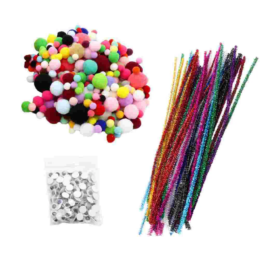

Craft Pipe Chenille Cleaners Stems Diy Cleaner Pompoms Stickskids Set Crafts Glitter Christmas Eyes Ornaments Poms Pom Kitmini
