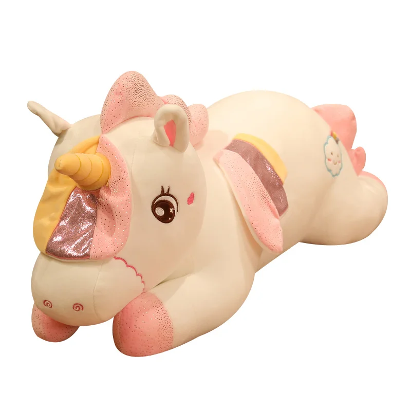 

Nice Creative Plush Toys Large Lying Unicorn Doll Comfortable Pillow Children's Gift Kawaii Peluche For Child Birthday