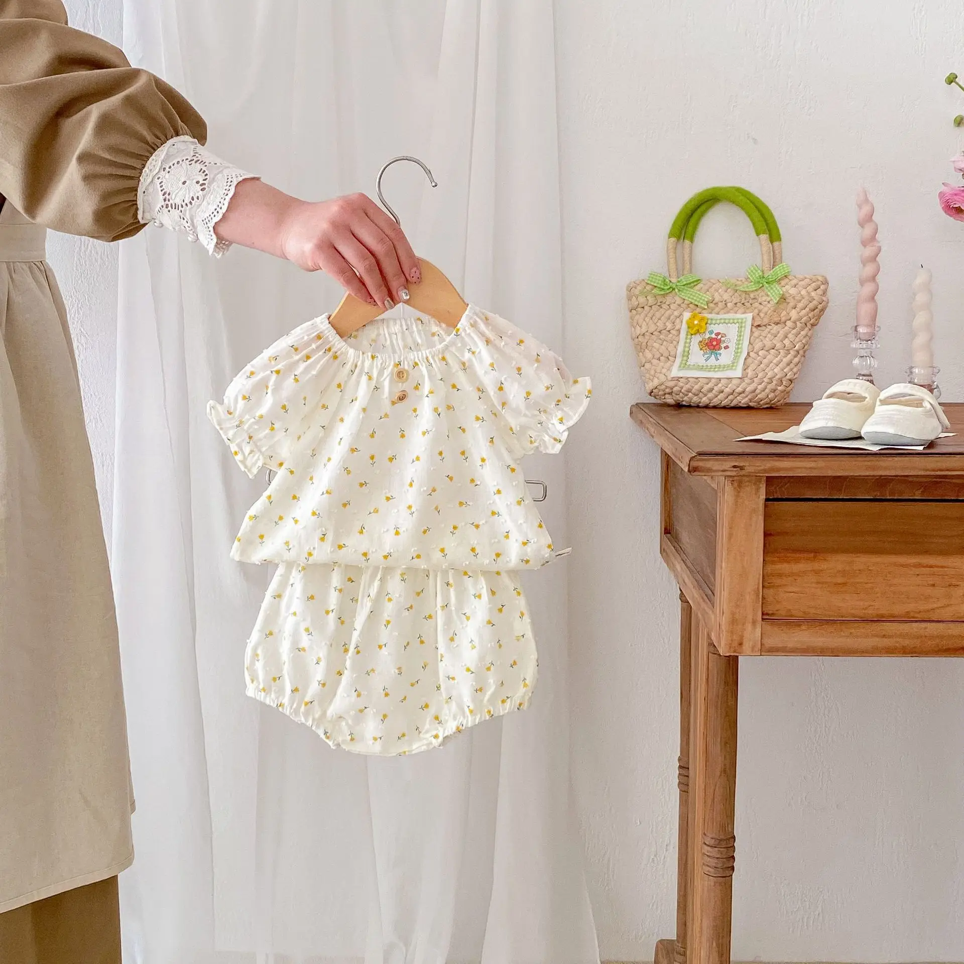 2 шт. детский летний комплект из футболки с коротким рукавом и шортов