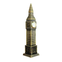 1pc alloy metal 3d model london big ben statue souvenir creative gift present mini crafts figurines home accessories decoration