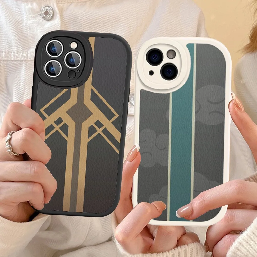 H-Honkai S-Star R-Rail Proprietary Roles Logo Phone Case Hard Leather For IPhone 16 15 14 Mini 11 Pro Max Xs X 8 Plus Fundas