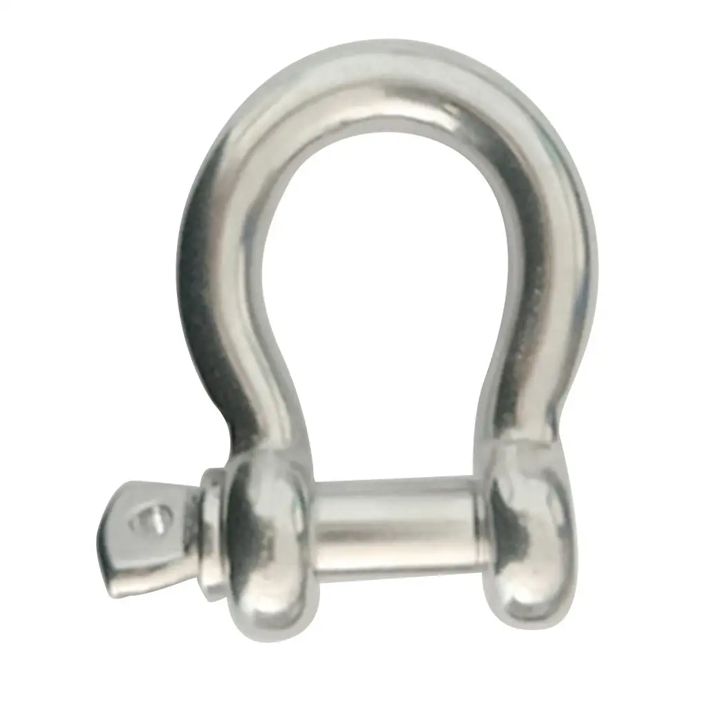 

316 Stainless Steel D Bow Shackle Pin Joint Connect Anchor Buckle, 1/2inch