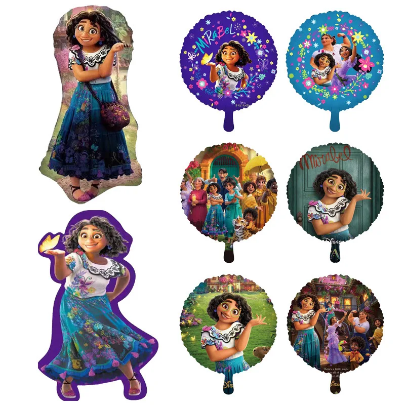32inch Disney Birthday Balloons Cartoon Encanto Mirabel Figures Foil Latex Inflatable Kids Party Decoration Toys Gifts - купить по