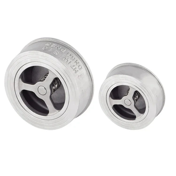 Обратный клапан из нержавеющей стали с двойной пластиной 100 PN16 CF8M 316