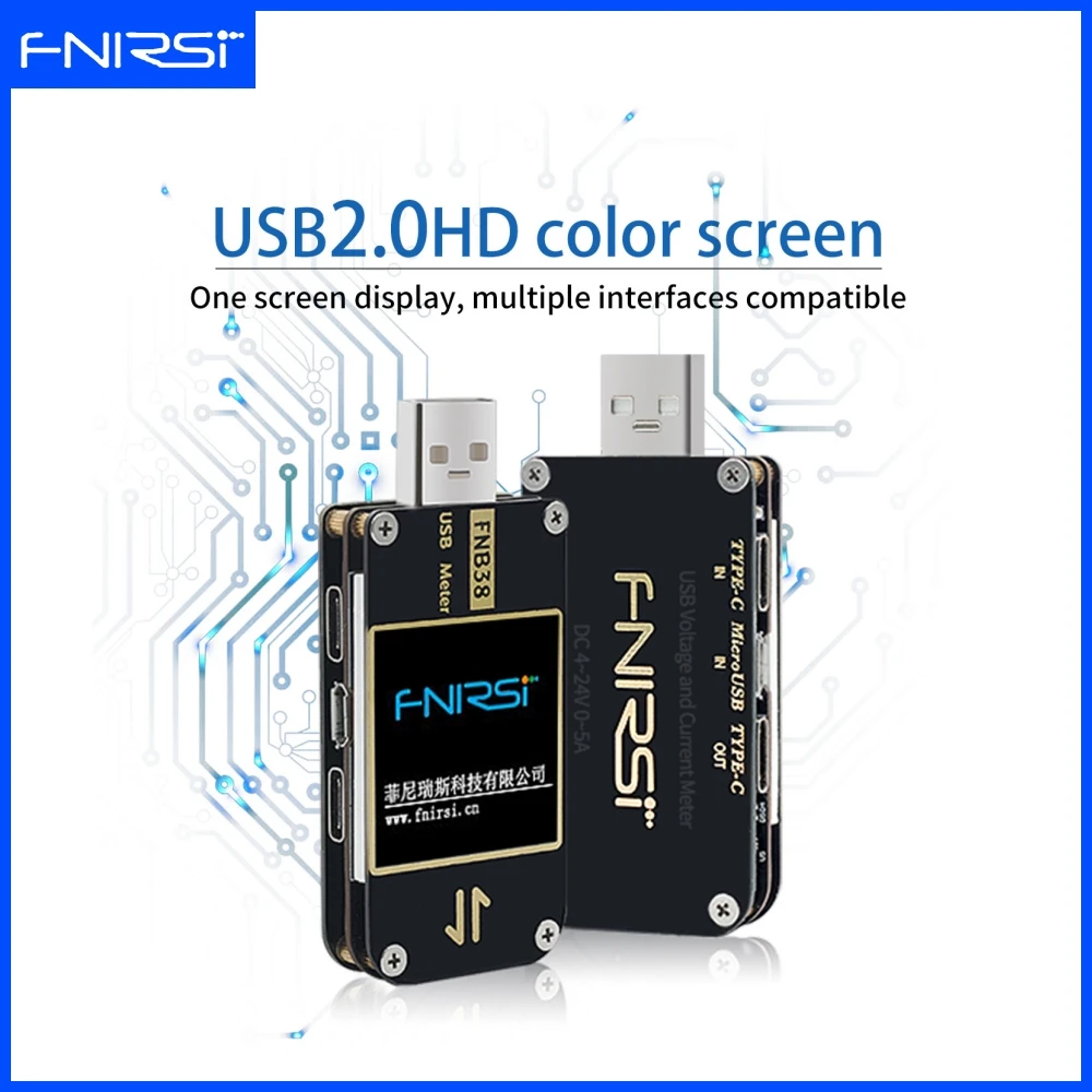 

FNB38 Current And Voltage Meter USB Tester QC4+ PD3.0 2.0 PPS Fast Charging Protocol Capacity Test