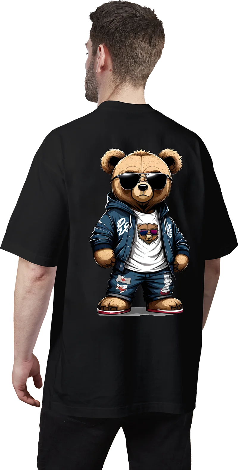 Удобные очки с медведем железная наклейка для одежды футболки худи водостойкая