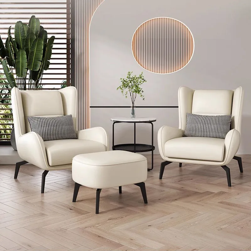 

Modern Elegant Living Chairs Rooms And Sofas Backrest Chair Armchairs For The Living Room Chair With Table Home Furniture ZN