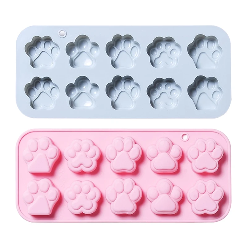

Silicone Mold Cute Paws Shape DIY Craft Art Handmade Soap Making Molds Best Tool