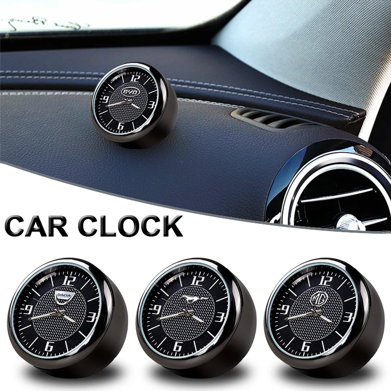 

1PC Mini Car Clock Automobiles Internal Stick-On for Mitsubishi L200 Lancer 9 10 X Montero Sport Pajero 2 4 Phev Car Accessories