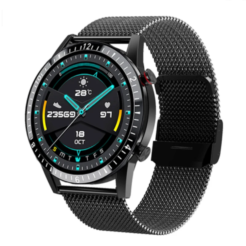 

Смарт-часы для Android, Ios, 200 мА · ч, пульсометр, сенсорный экран, водонепроницаемый спортивный браслет 1,3 дюйма