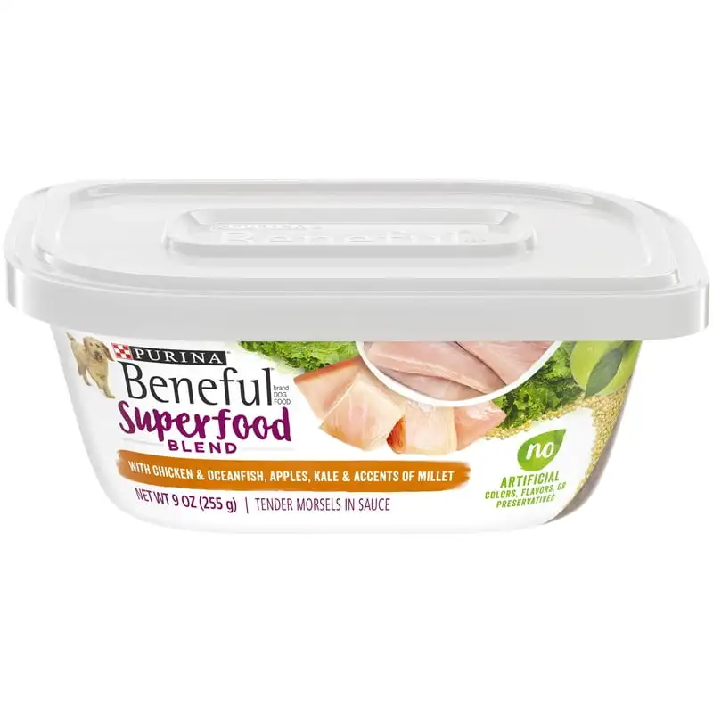 

Blend Wet Dog Food Chicken and Oceanfish, 9 oz Tubs (8 Pack)