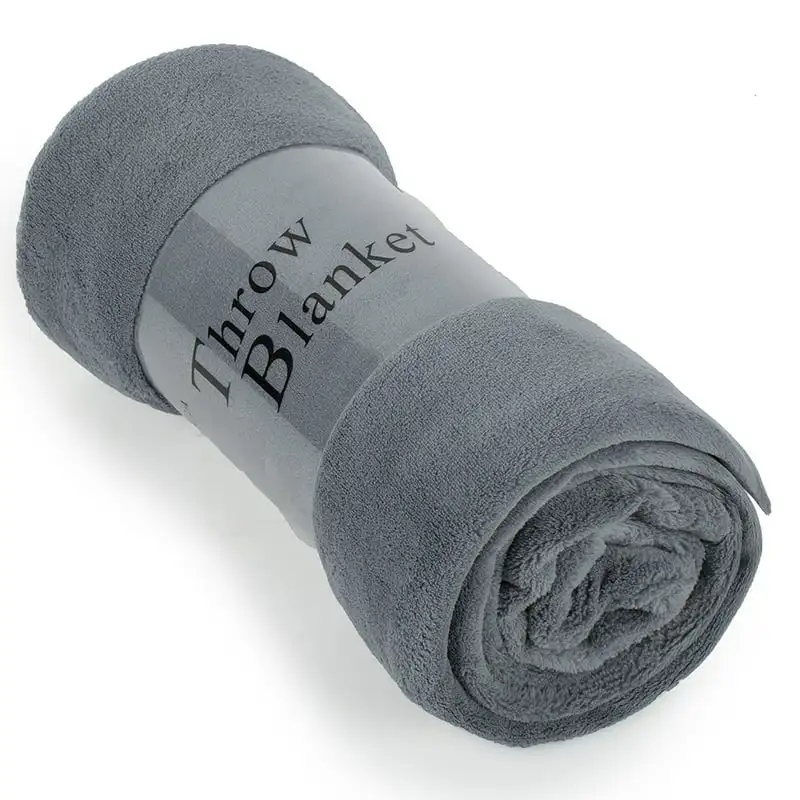 

Flannel Fleece Throw Blanket, Solid Gray, Standard Throw Ffxiv Vocaloid Dachshunds items Steven universe Junji ito H blanket cas