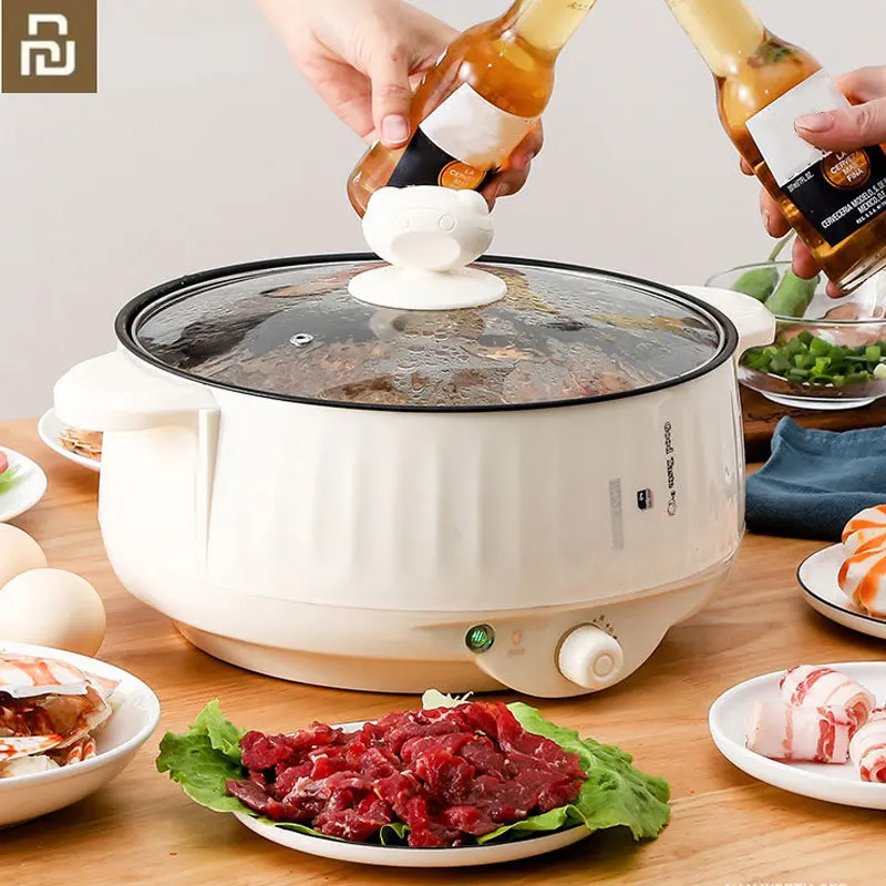 

Мультиварка YOUPIN, однослойная/двухслойная электрическая кастрюля для 1-2 человек, бытовая антипригарная сковорода, горячий горшок, рисоварка...