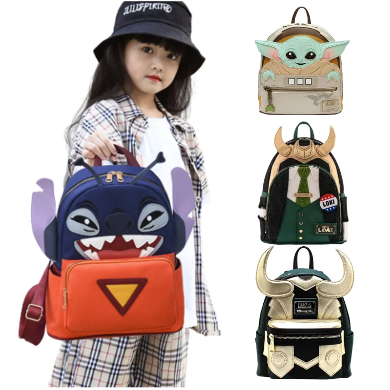 

Disney Toy Story 3 Loki Stitch Backpack Unisex Casual Fashion Travel Backpack High Quality Kid's School Bag Cartoon Toys Gifts