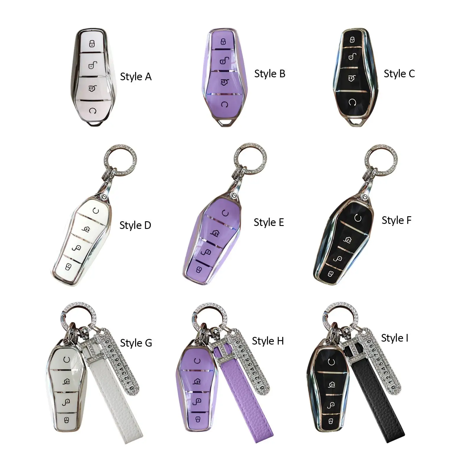 

Automobile Soft TPU Car Key Cover for Byd Atto 3 Car Accessory Easily Install Spare Parts Durable