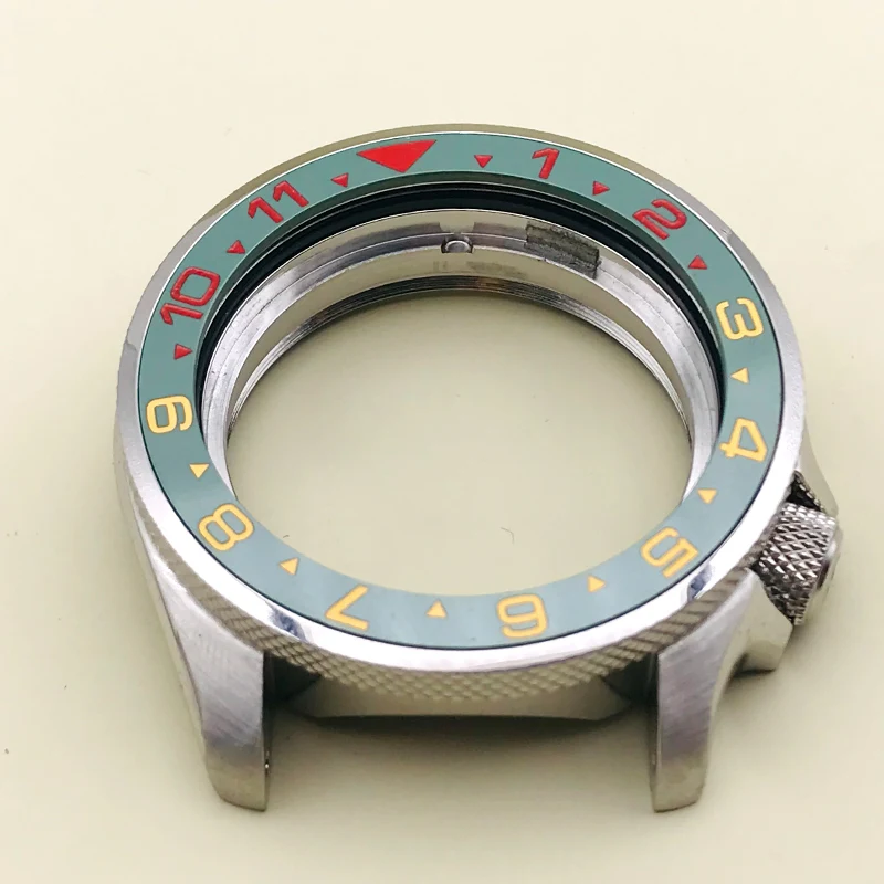 Two-color Ceramic Bezel insert Fits SKX007 SKX009 SRPD Watch Case 12 hour scale index 38*31.6mm Bezel Ring Men watch Gifts enlarge