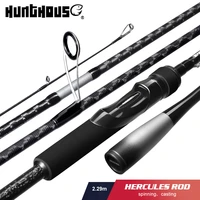 hunthouse new fishing shore seabass rod 2 29m spinning casting mlmmh carbon fast fuji a guide 5 35g 2 sections baitcasting