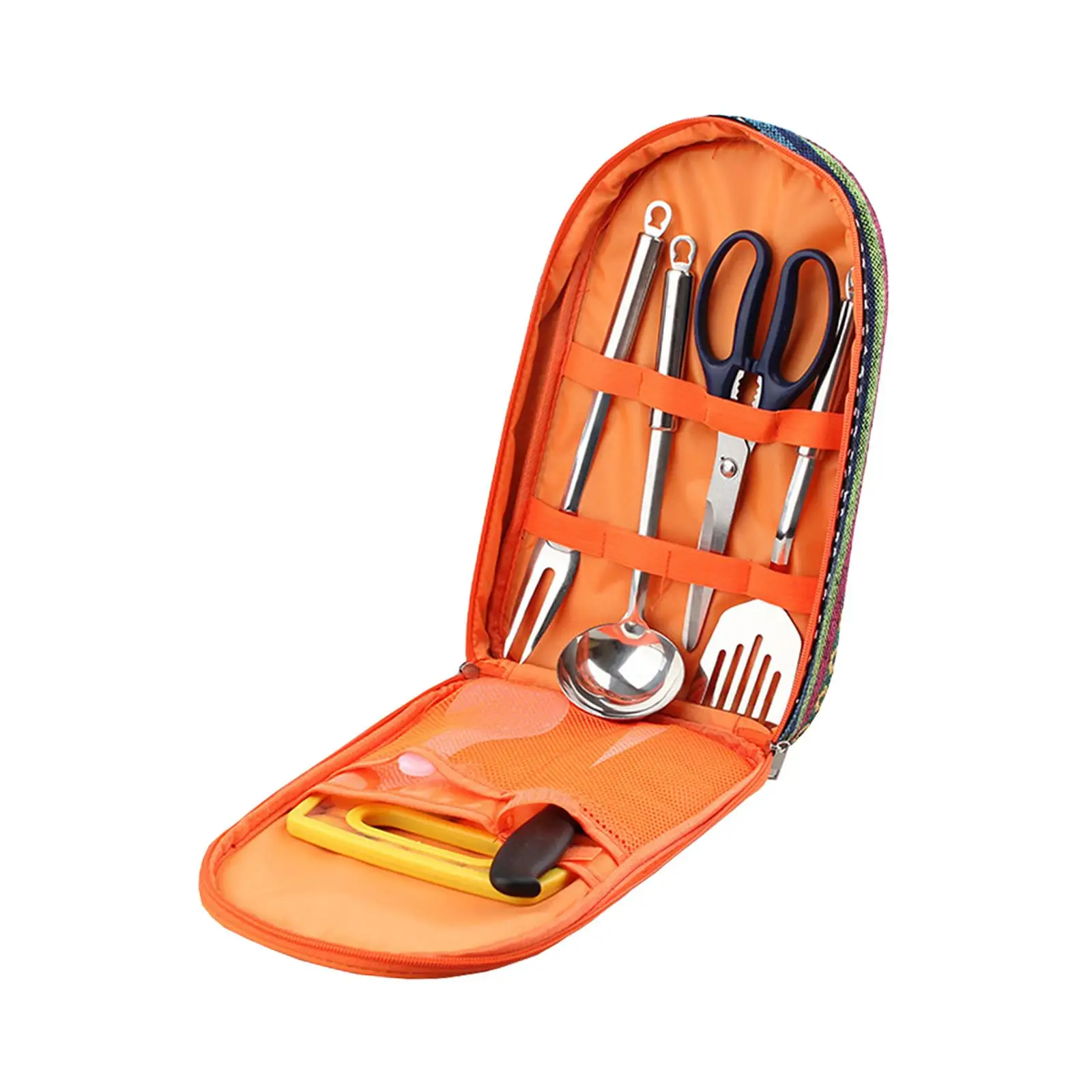 

7 Pieces Camping Cooking Utensils Set with Carrying Bag Outdoor Camping
