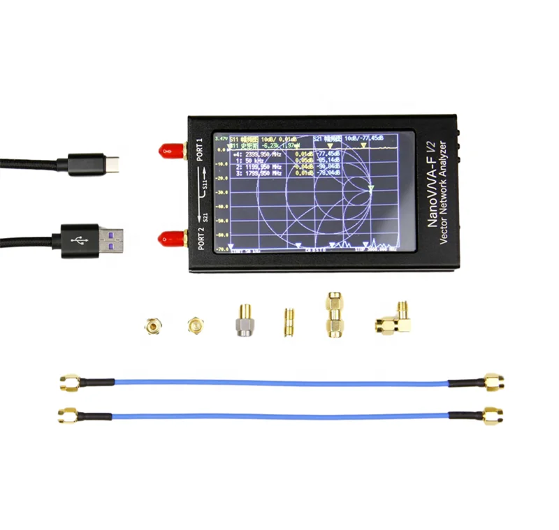 

New NanoVNA-F V2 3GHz Vector Network Analyzer 4.3 inch Touch Screen NanoVNA V2 Antenna Analyzer